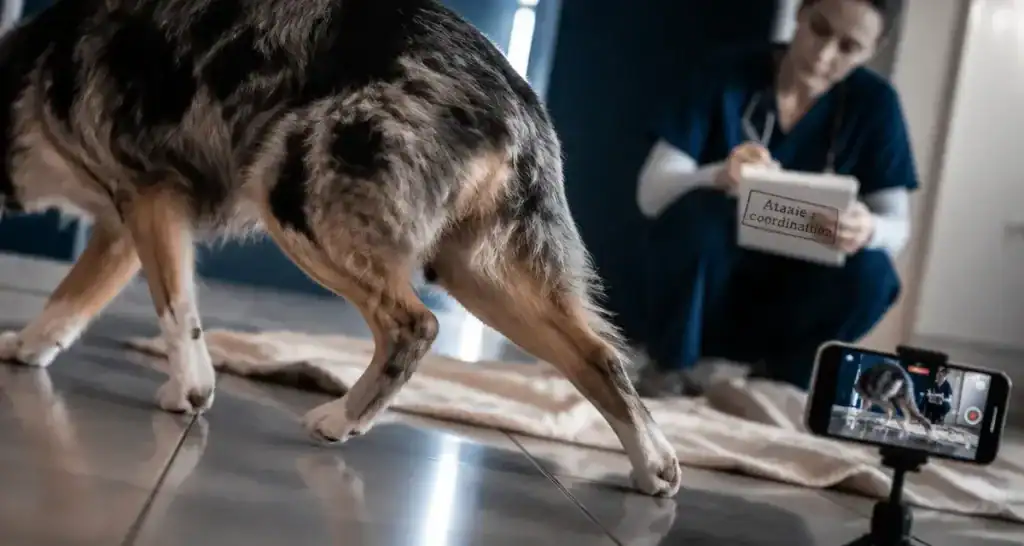 Démarche instable, tête penchée, chutes : les 3 formes d’ataxie chez le chien