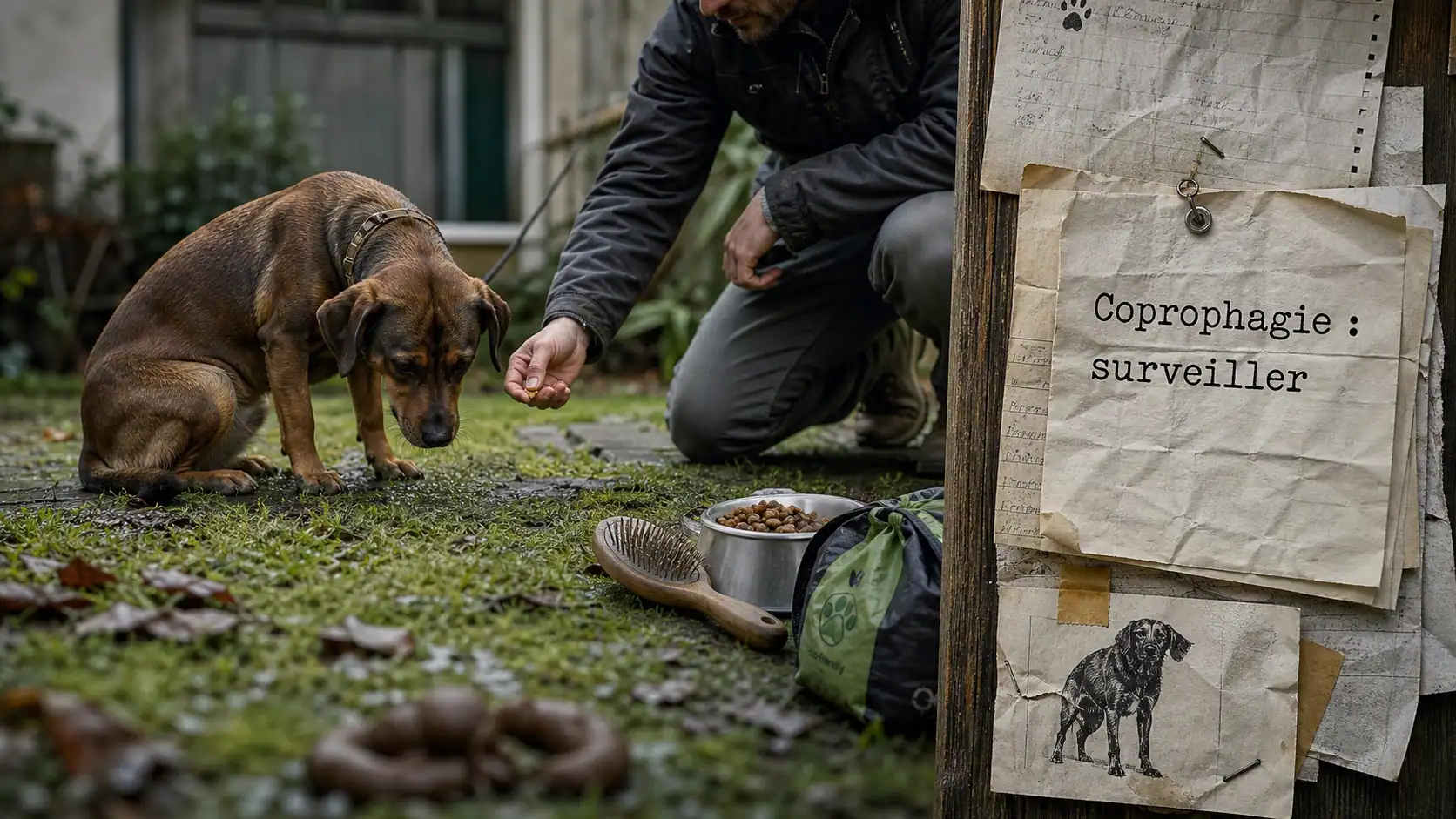Chien qui mange caca : coprophagie à surveiller