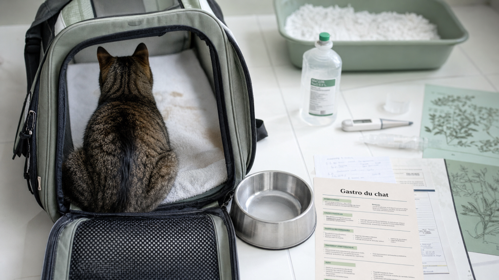 Gastro du chat : symptômes, causes et quand consulter en urgence