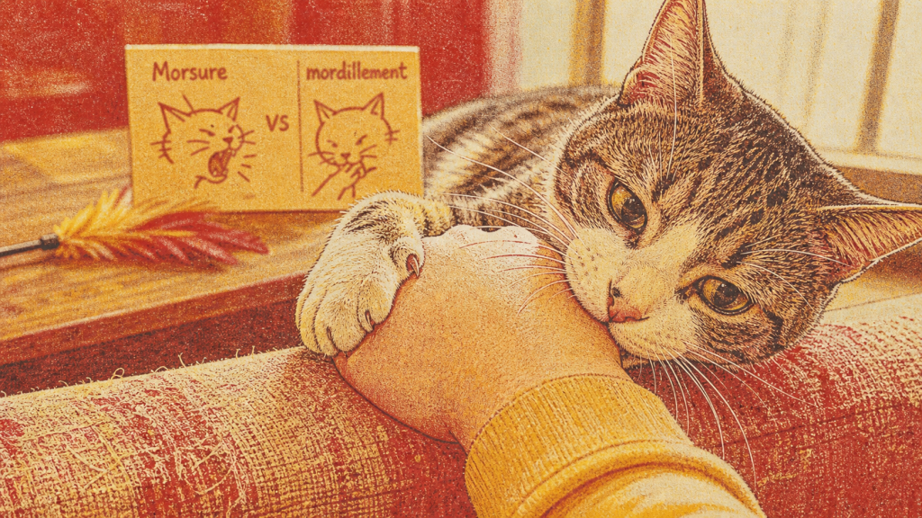 Pourquoi mon chat me mordille : jeu, affection ou signal d’alerte ?
