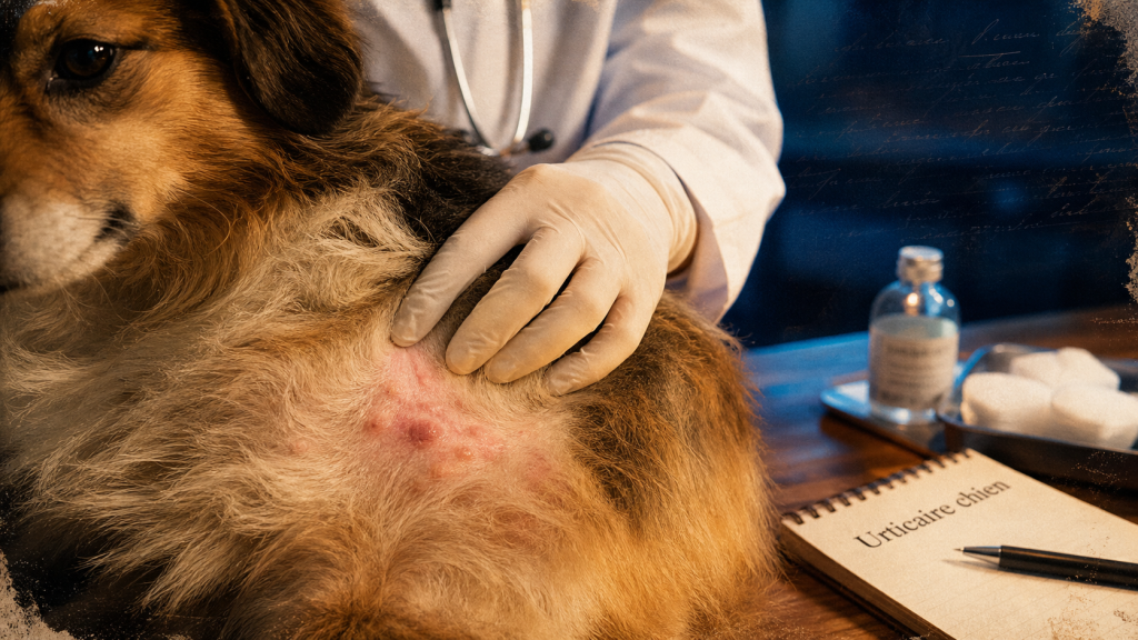 Urticaire du chien : plaques, gonflements et urgence à ne pas sous-estimer