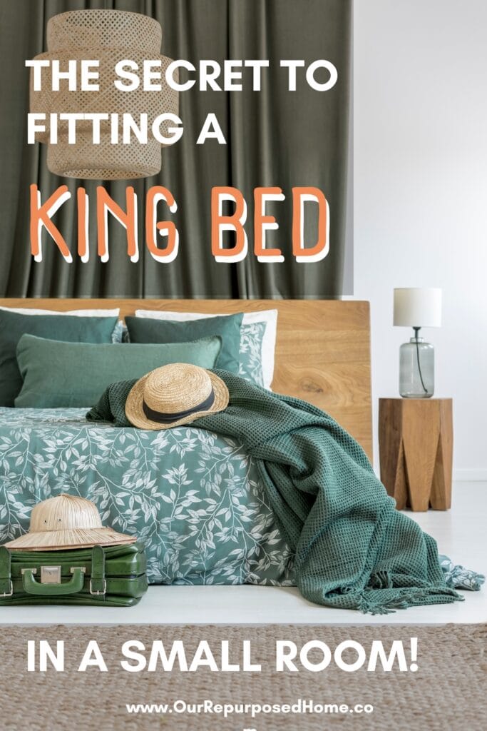 how to decorate a small bedroom with a king size bed
