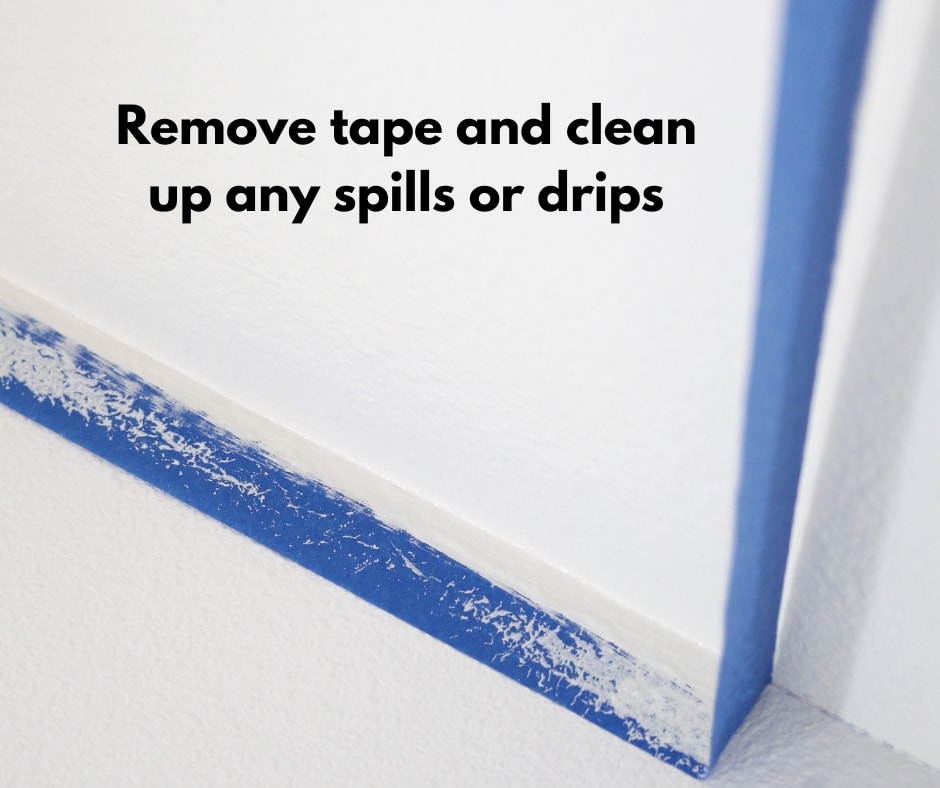 removing painter's tape from the floor