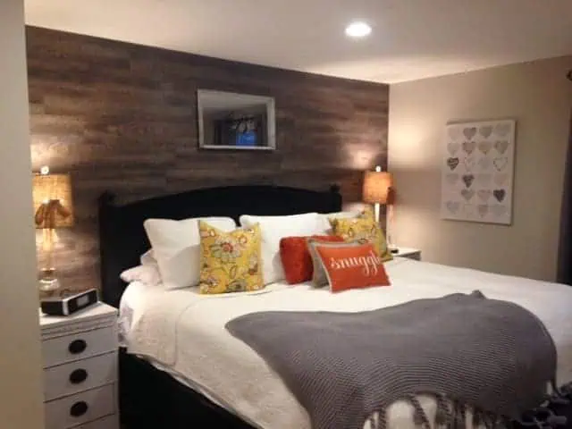 faux wood wall