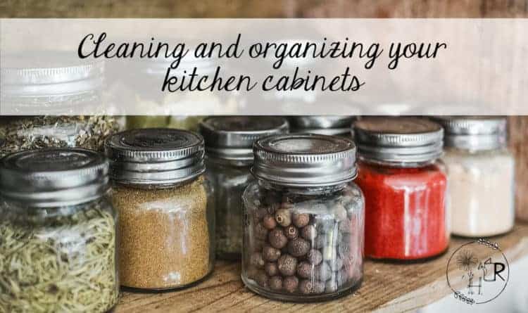 cleaning and organizing your kitchen cabinets