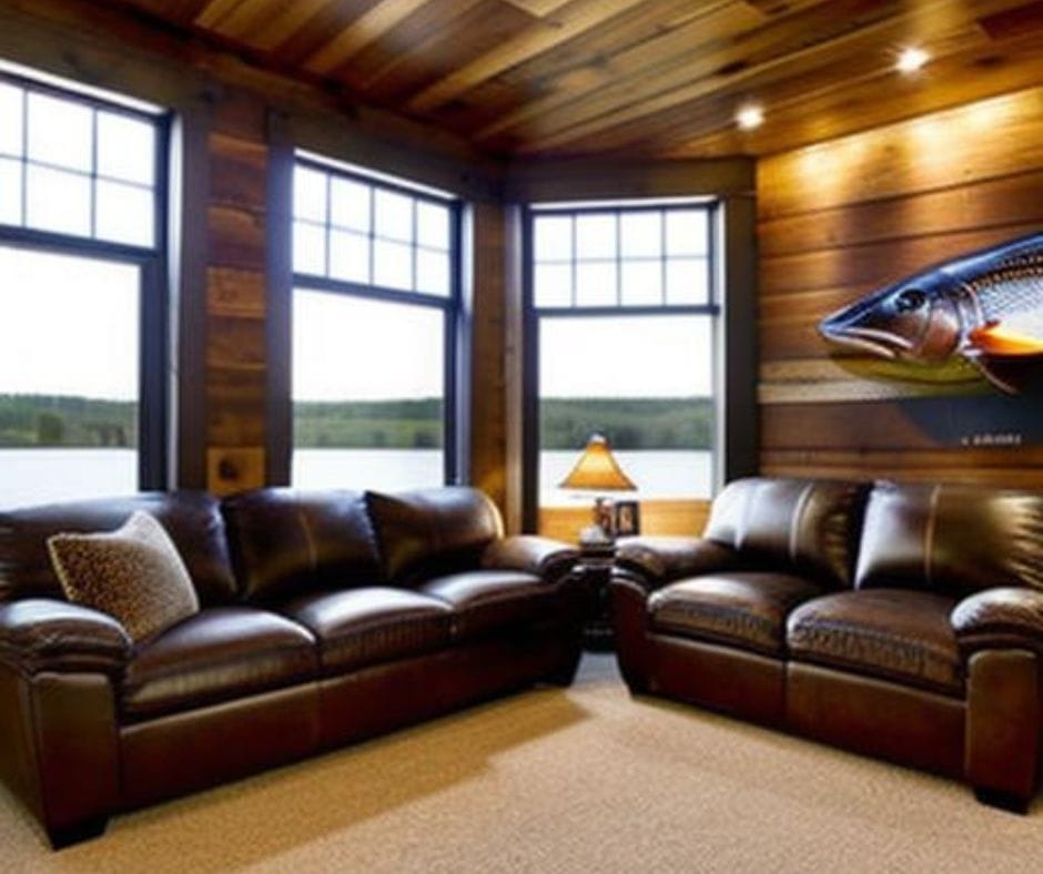 fishing themed man cave