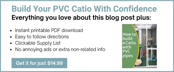 Step-by-step assembly of PVC catio outdoor cat enclosure.