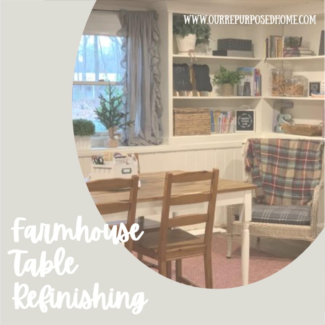 HOW TO FINISH A FARMHOUSE TABLE