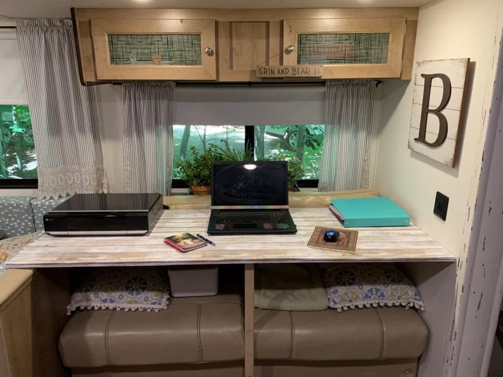 RV desk idea