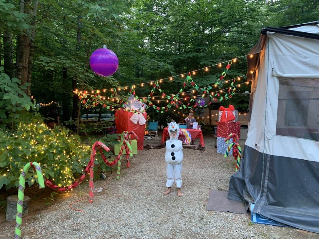christmas in july at our campground