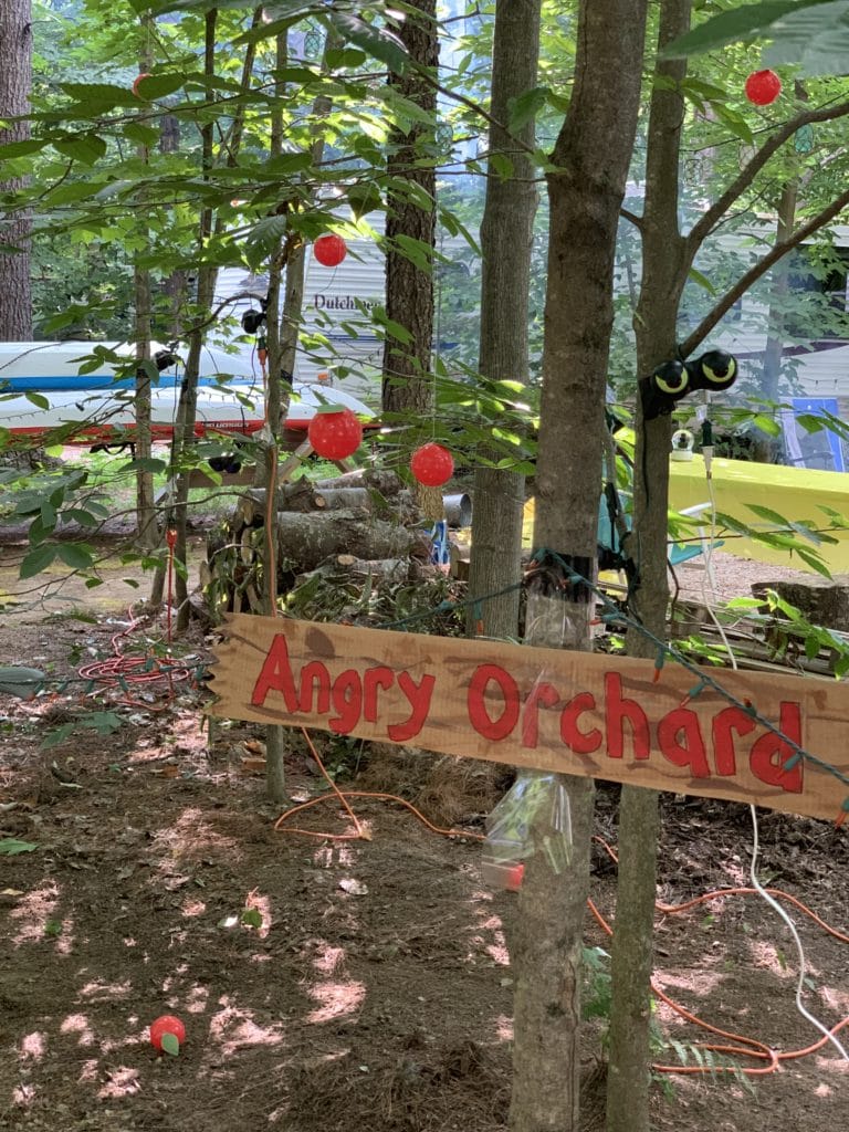 halloween camping angry orchard