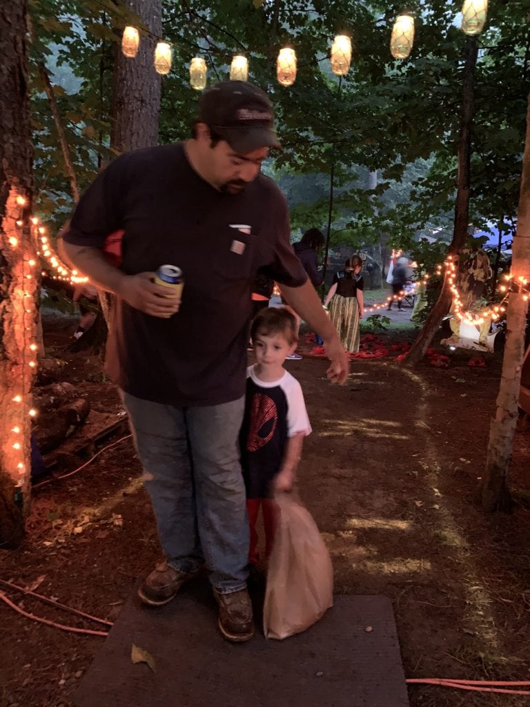 halloween camping trick or treating