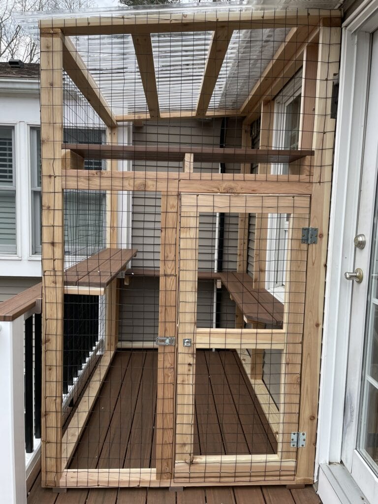 image of a cedar catio frame