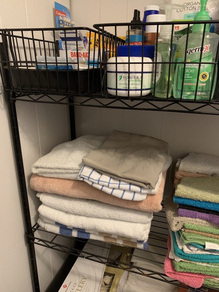mobile home remodel before and after.  after pantry update