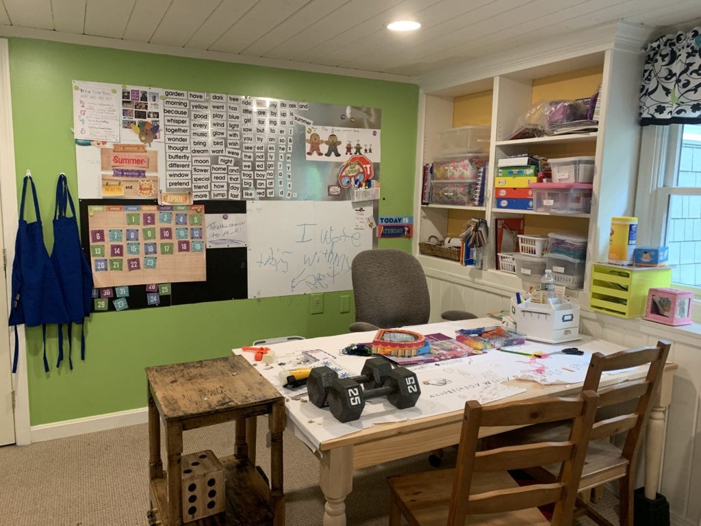 image of our family room before a remodel