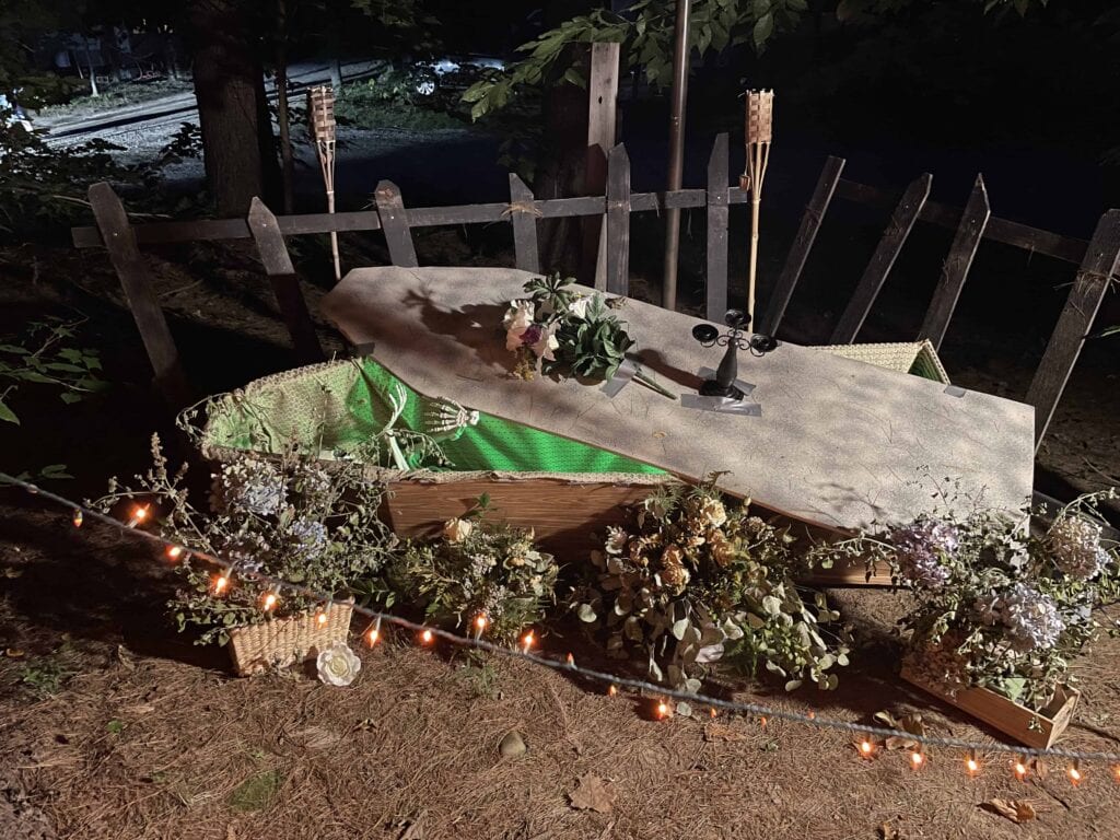 Disney Haunted Mansion DIY coffin