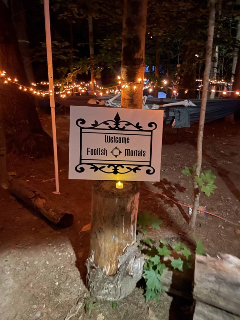 Haunted Mansion DIY sign