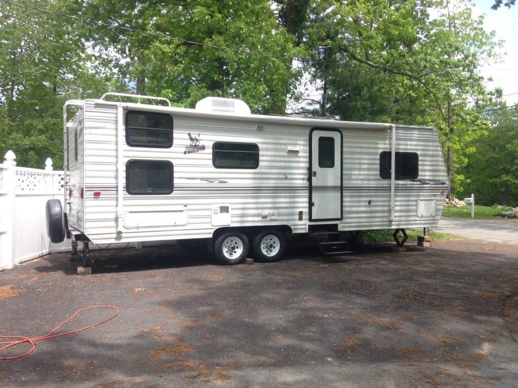 Before picture of our camper renovation - Camper remodel - before and after