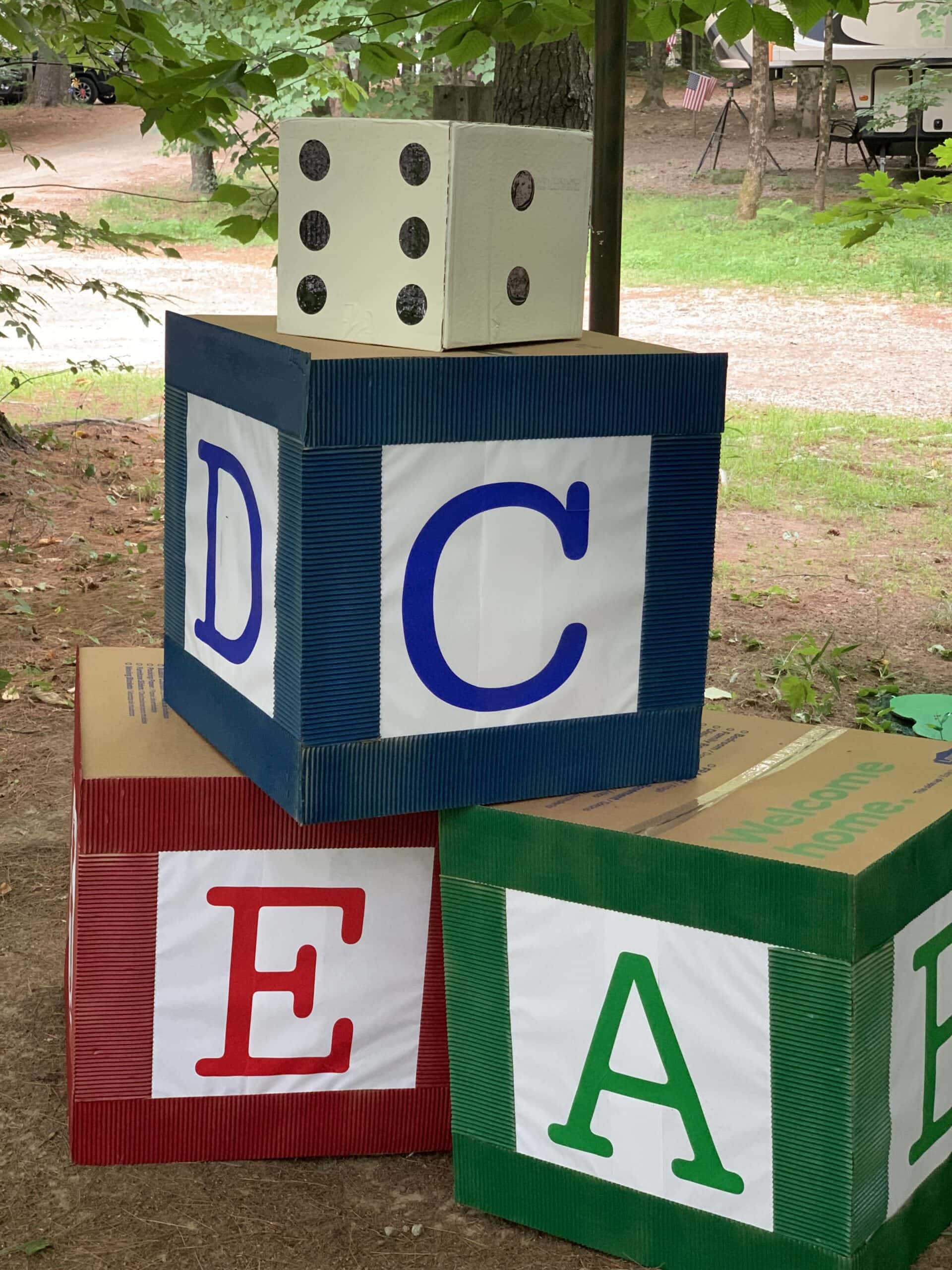 DIY Cardboard wood blocks