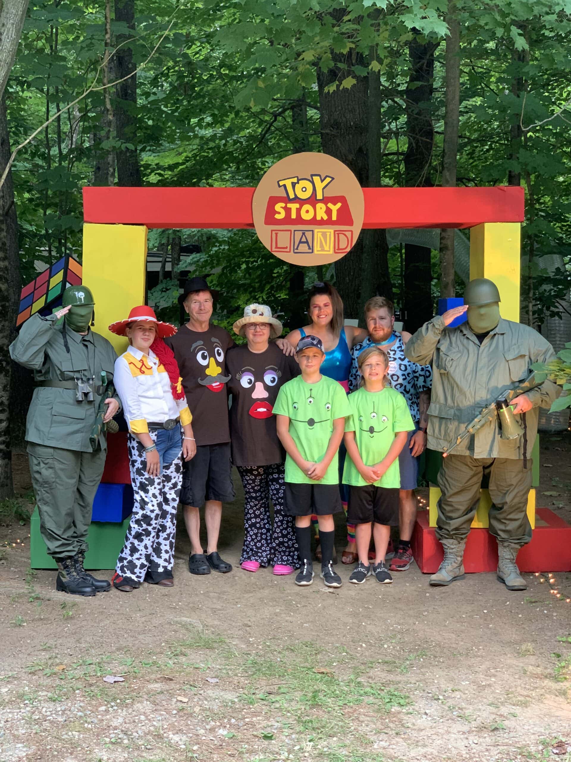 Group picture of Toy Story DIY costumes