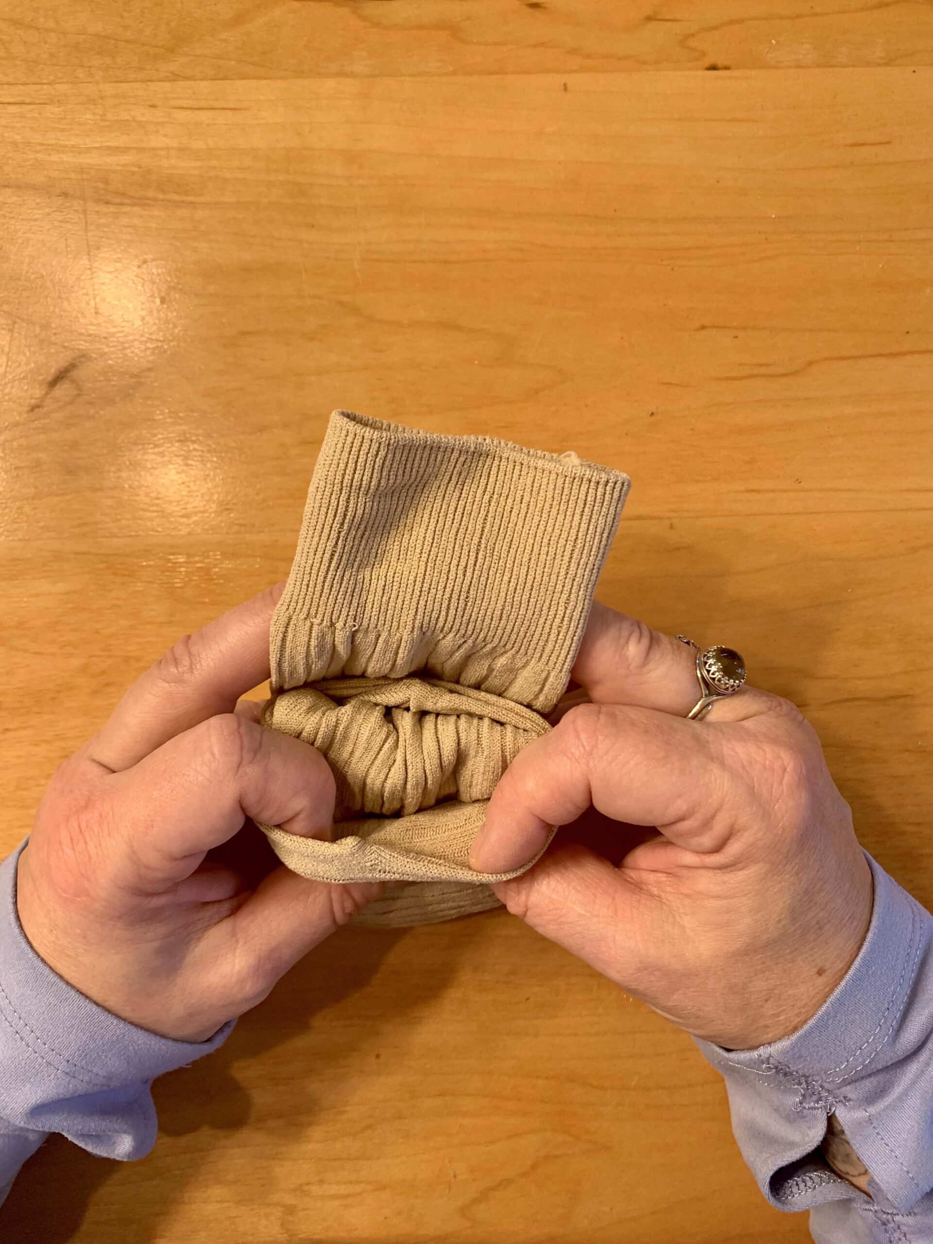 How to fold dress socks