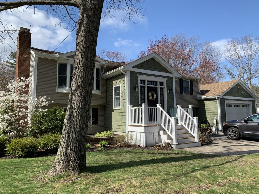 updated split level home