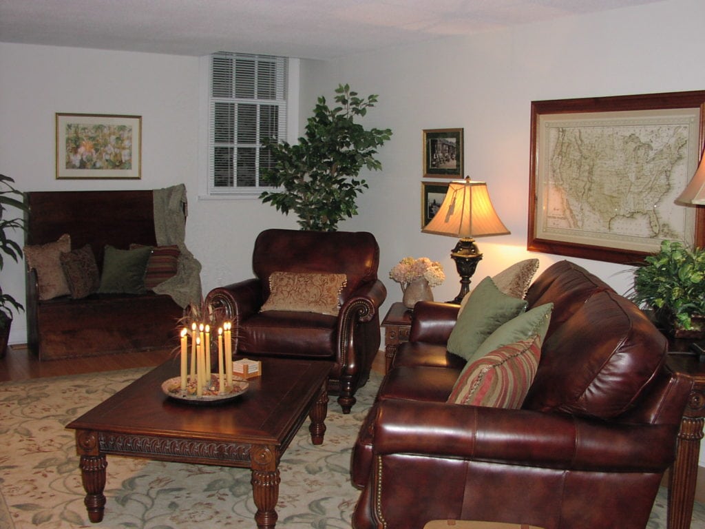living room after redesign