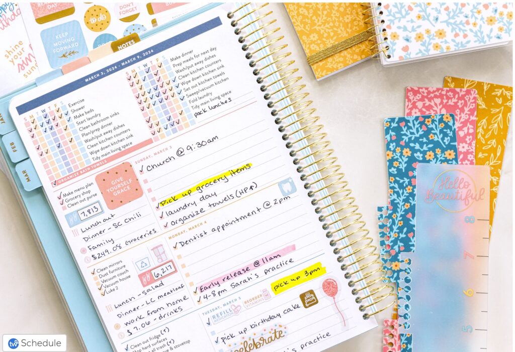 PPP paper planner page