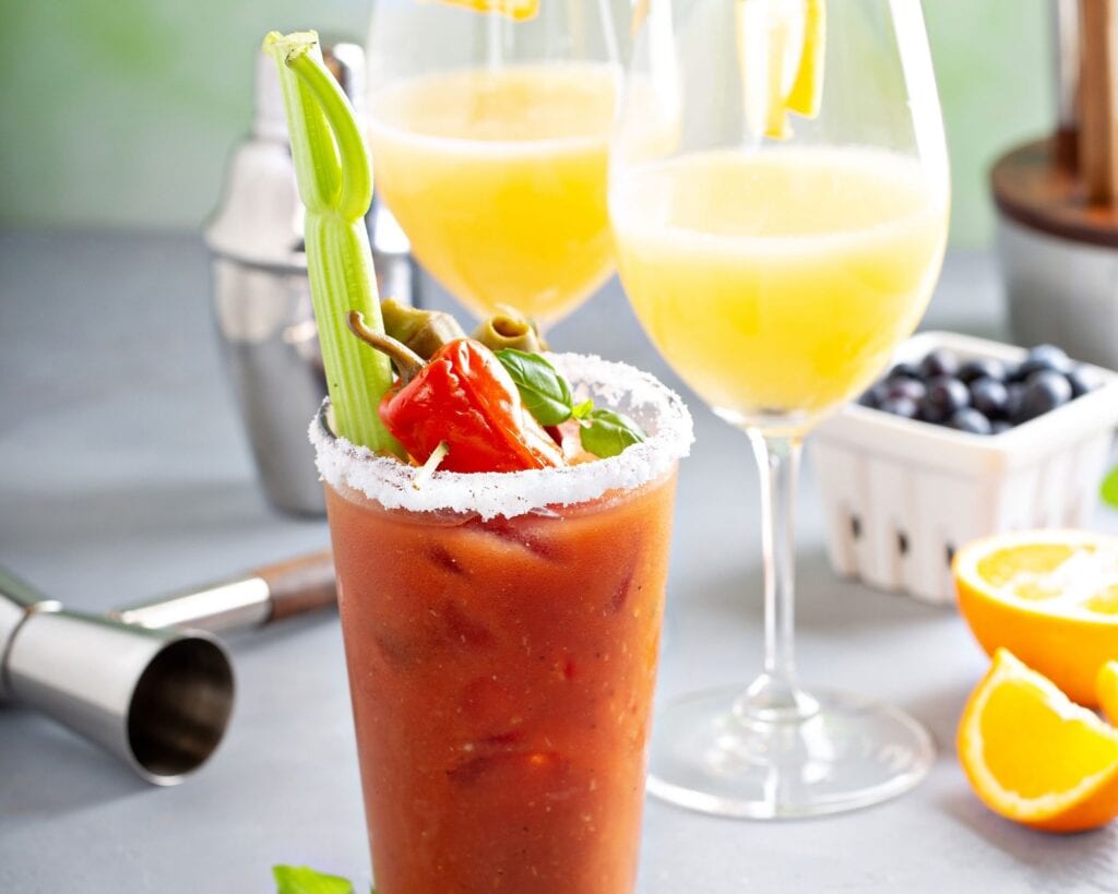 Garden themed drinks for baby shower