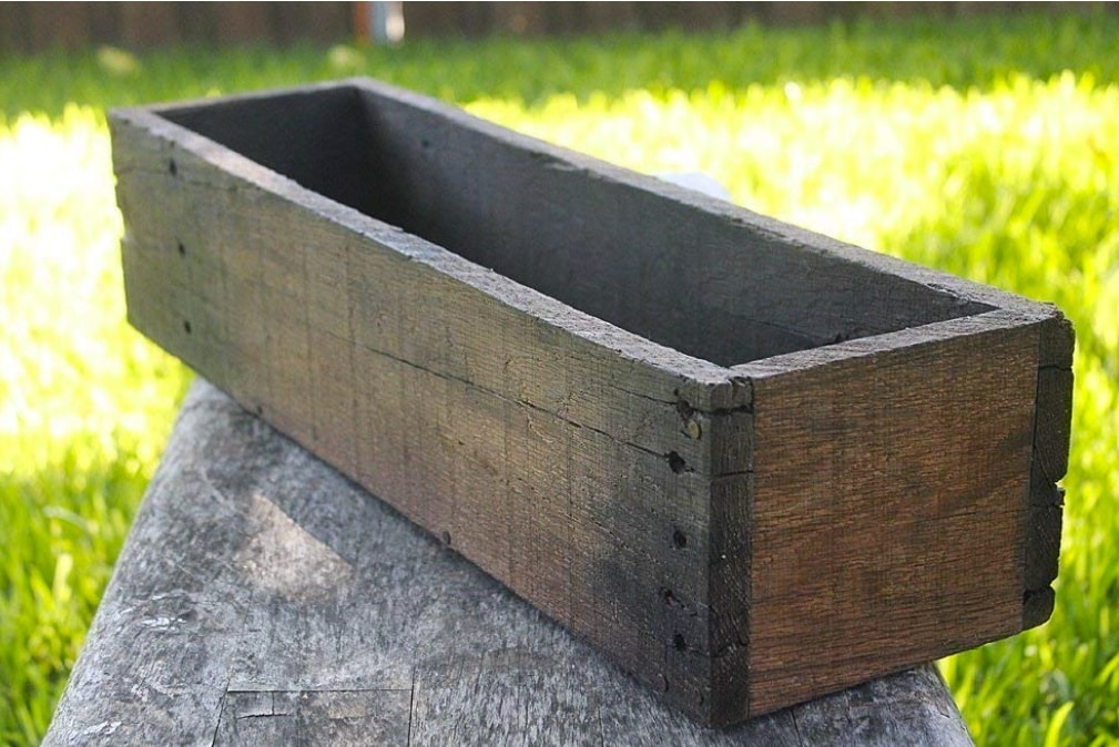 wood planter box