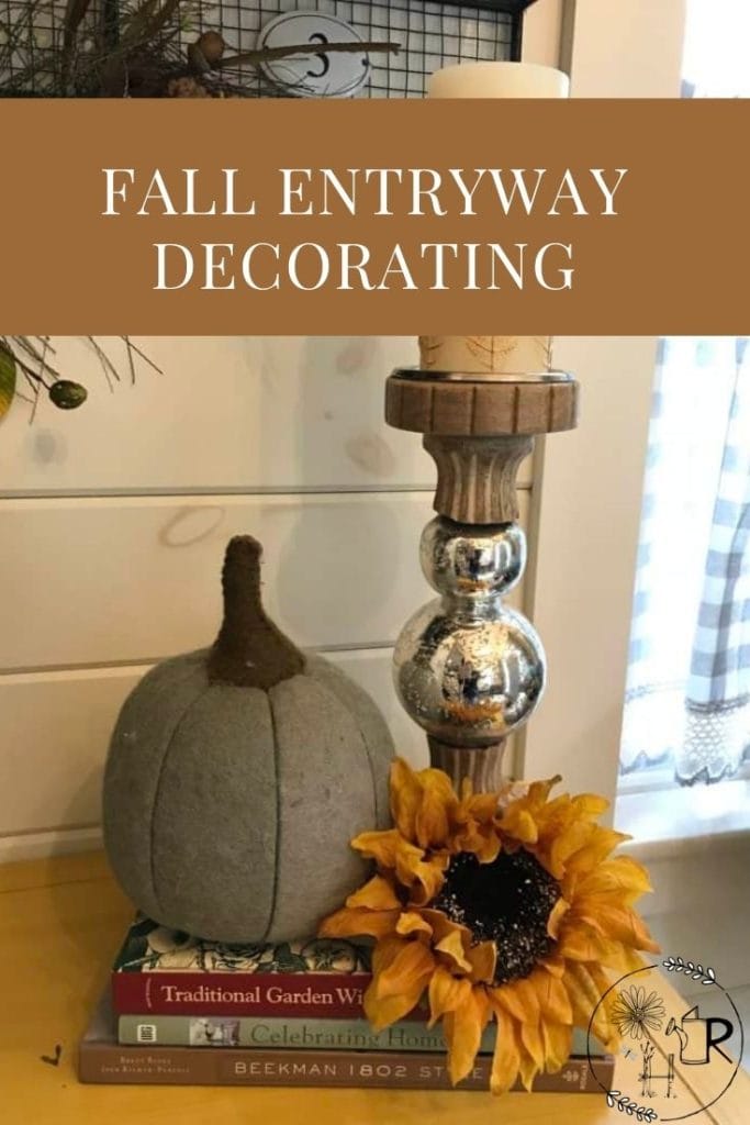 fall entryway decor pin