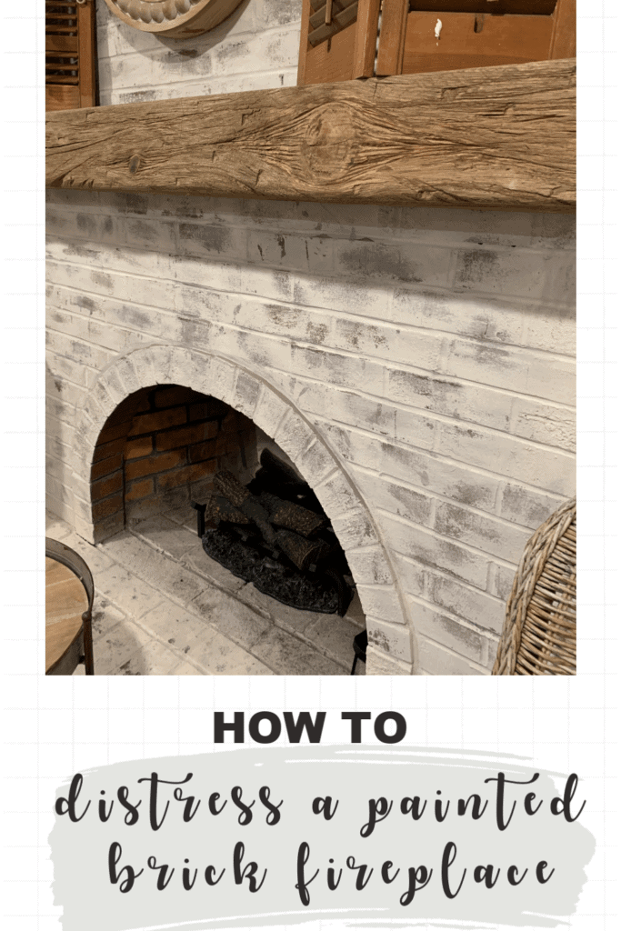 Learn how to easily distress your painted brick using a spray paint remover product