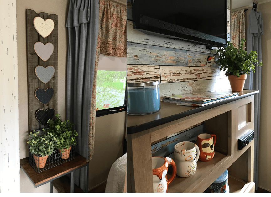 RV reno of the entertainment center
