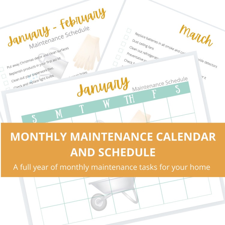 fall maintenance calendar