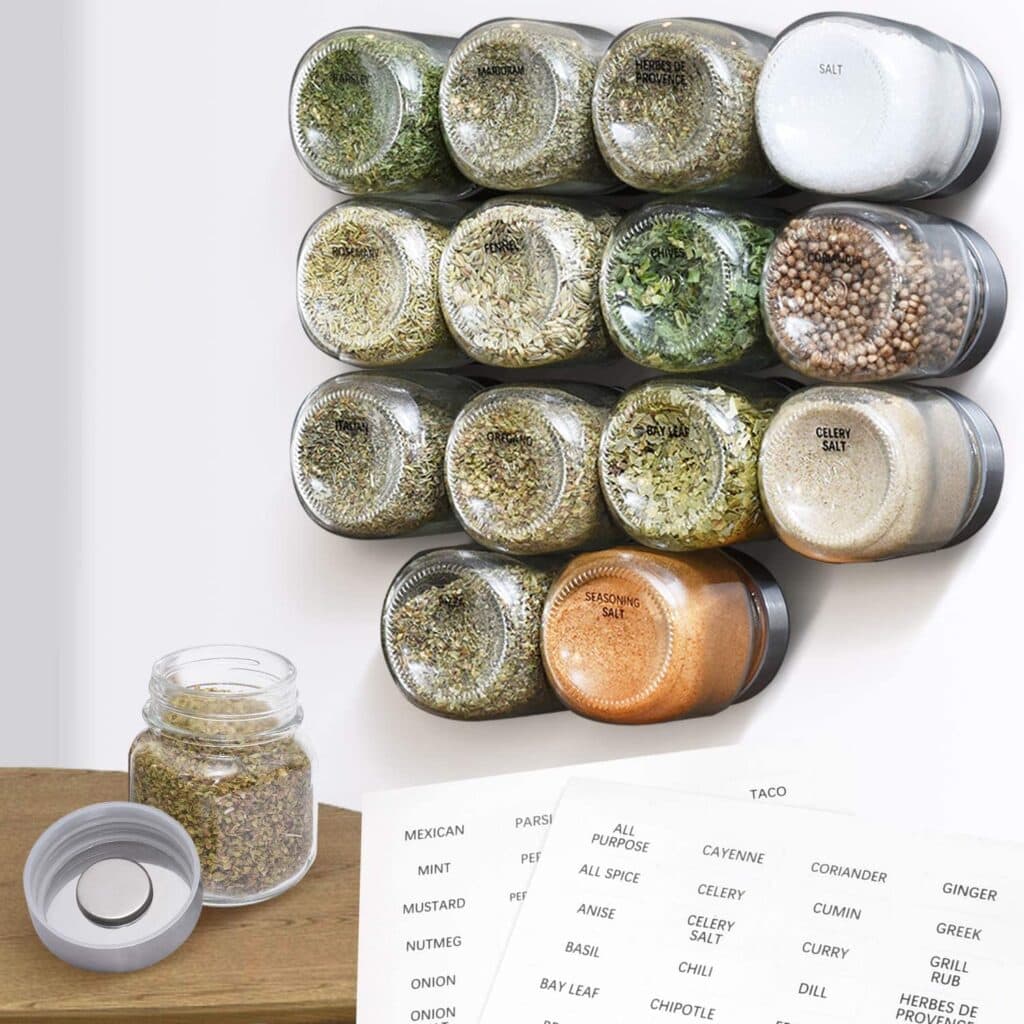 magnetic spice jars