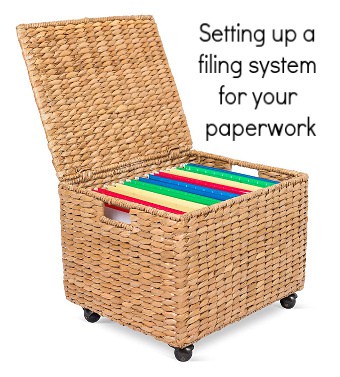 wicker chair filing cabinet