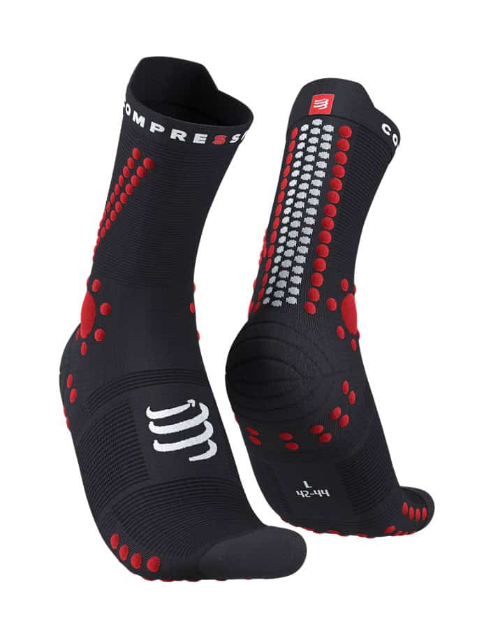 Compressport Pro Racing Socks v4.0 Trail – Black Red
