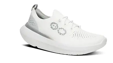 White men's OOmy Stride X1 athletic shoe with breathable design.