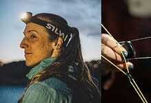 Silva headtorch for outdoor activities with adjustable straps and bright LED light.