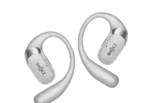 Wireless SHOKZ headphones designed for outdoor running and sports.