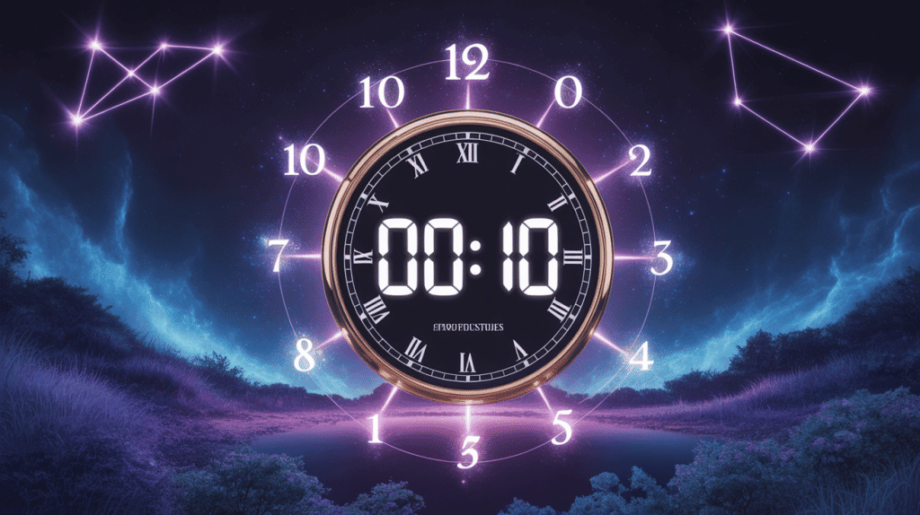 00h10 signification horloge digitale mystique