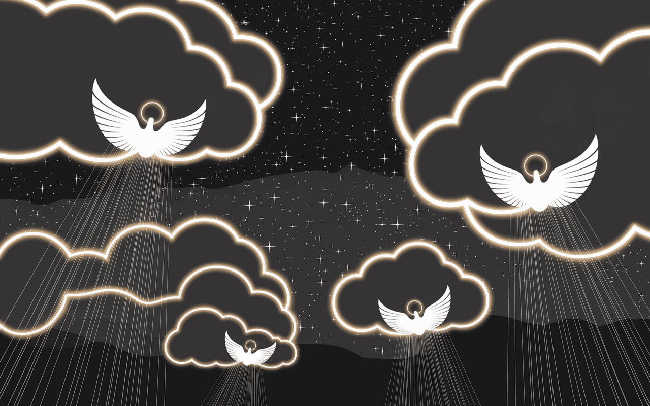 00h33 signification anges lumière ciel