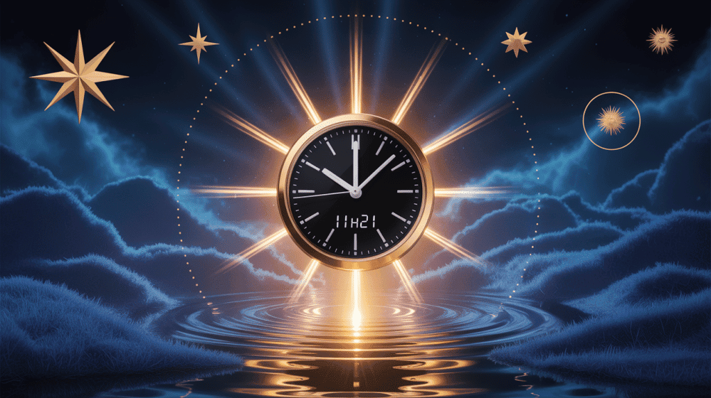 11h21 signification sur horloge digitale ambiance spirituelle