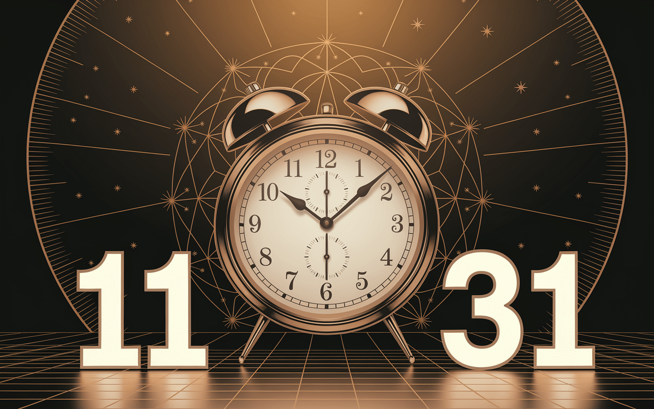 Réveil affichant 11h31 signification mystère