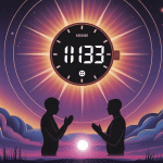 horloge 11h33 signification flamme jumelle silhouettes lumière