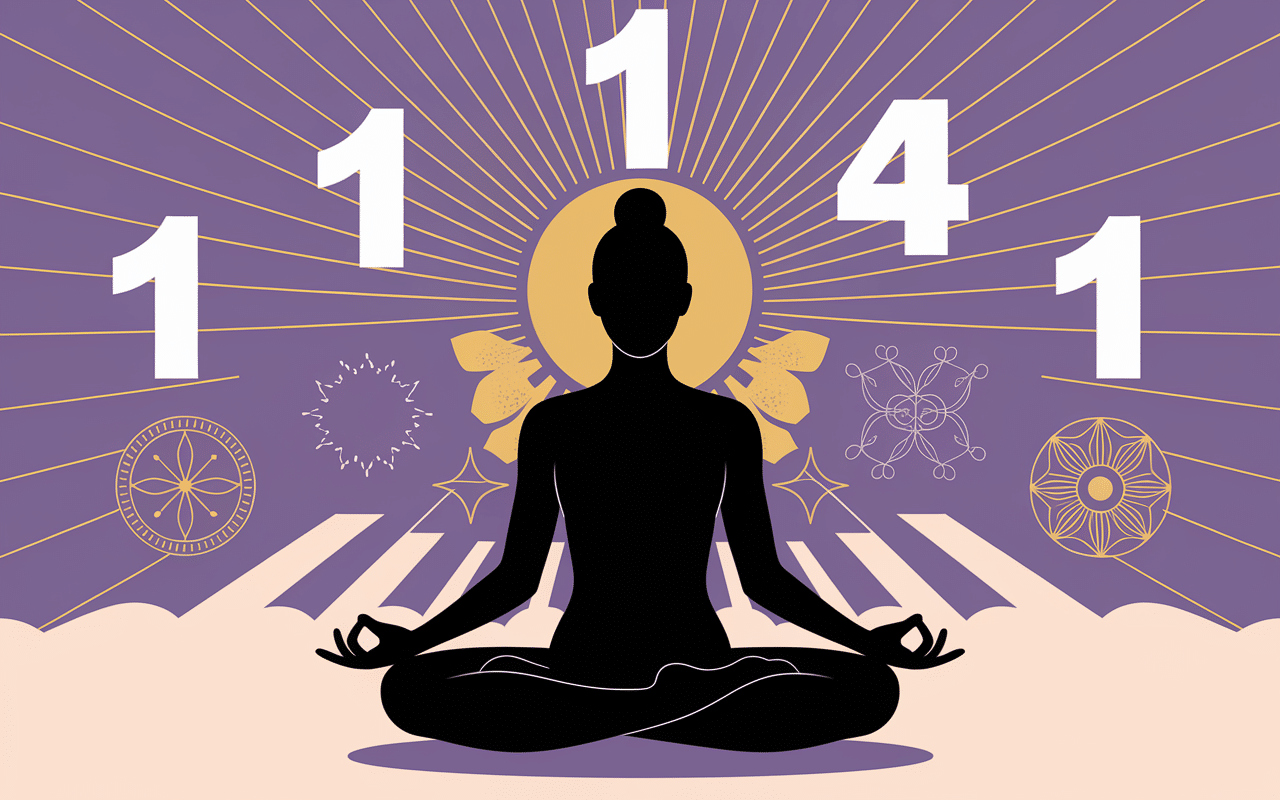 Silhouette méditation 11h41 signification spirituelle