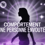 Silhouette avec aura, comportement d'une personne envoûtée