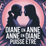 Illustration mystérieuse diane en anne et anne en diane puisse être avec miroir