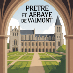 Difference pretre abbaye de valmont illustration médiévale gothique
