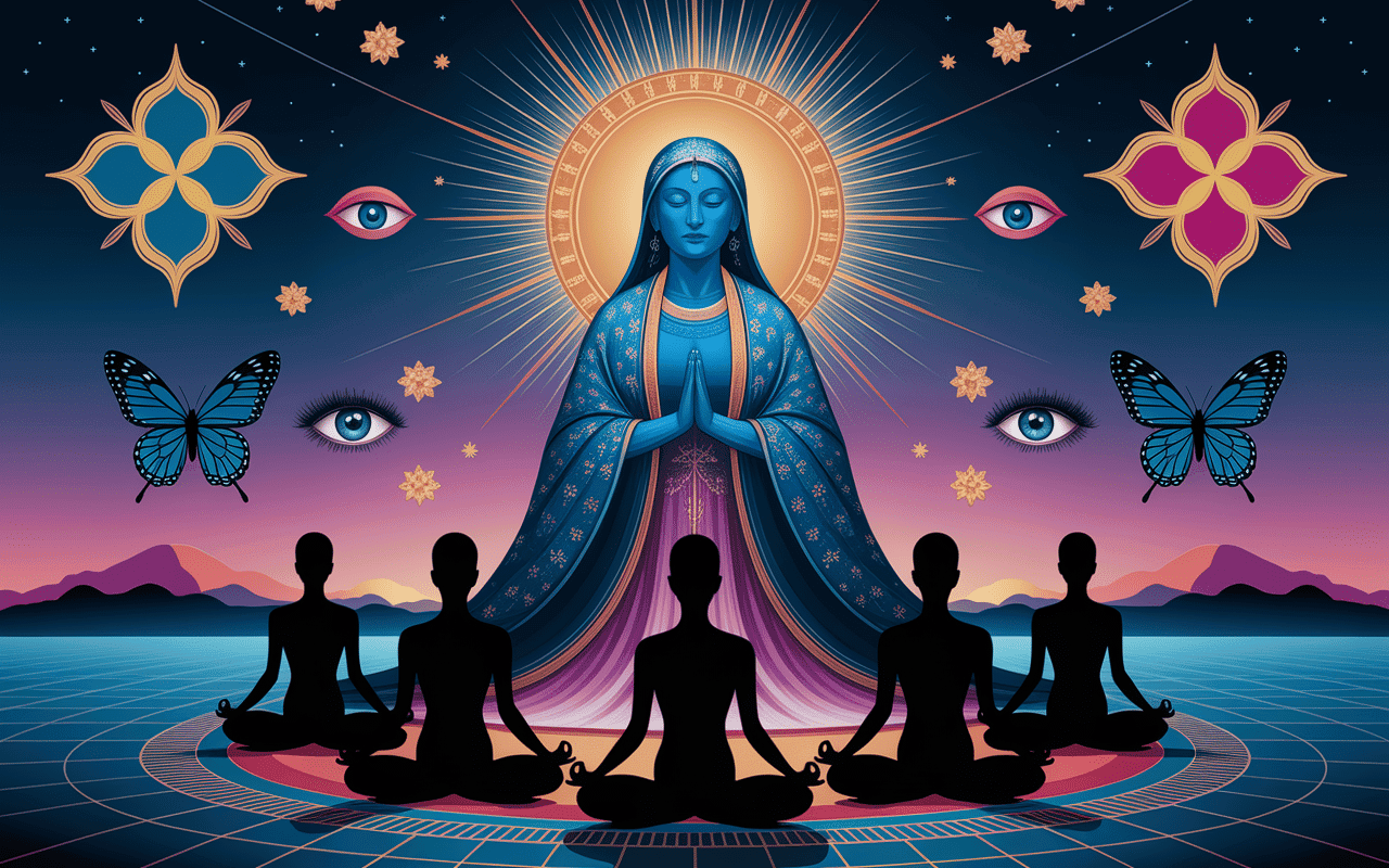 Interprétations mante religieuse signification spirituelle méditation